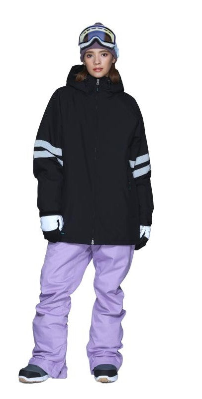 Line Reflector Top and Bottom Set Snowboard Wear Women's ICEPARDAL ISET-52