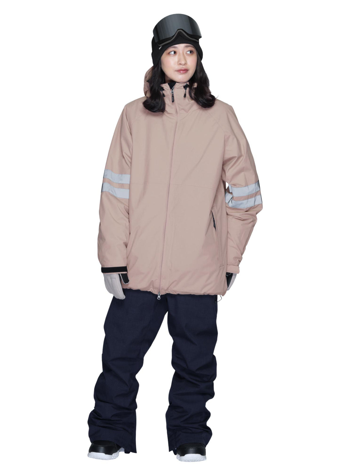 라인 리플렉터 상하 세트 스노우 보드웨어 여성 ICEPARDAL ISET-52