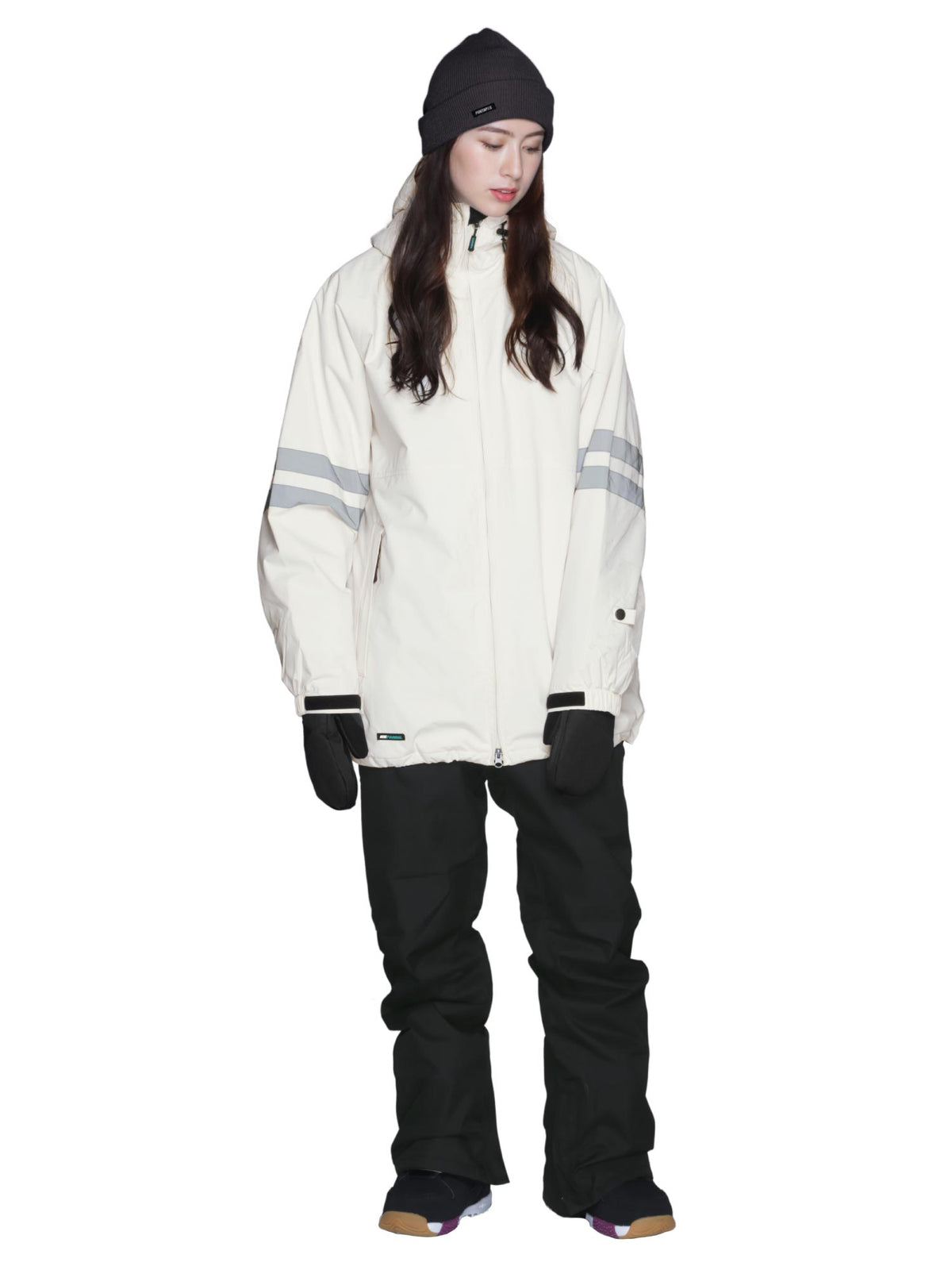 라인 리플렉터 상하 세트 스노우 보드웨어 여성 ICEPARDAL ISET-52