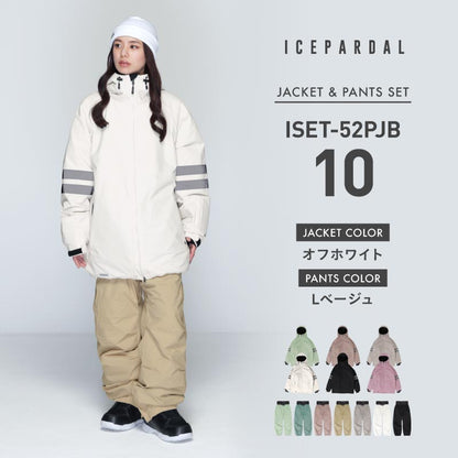 Pullover Top and Bottom Set Snowboard Wear Women's ICEPARDAL ISET-55