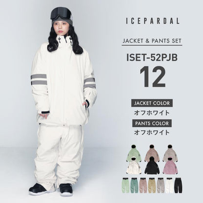 Pullover Top and Bottom Set Snowboard Wear Women's ICEPARDAL ISET-55