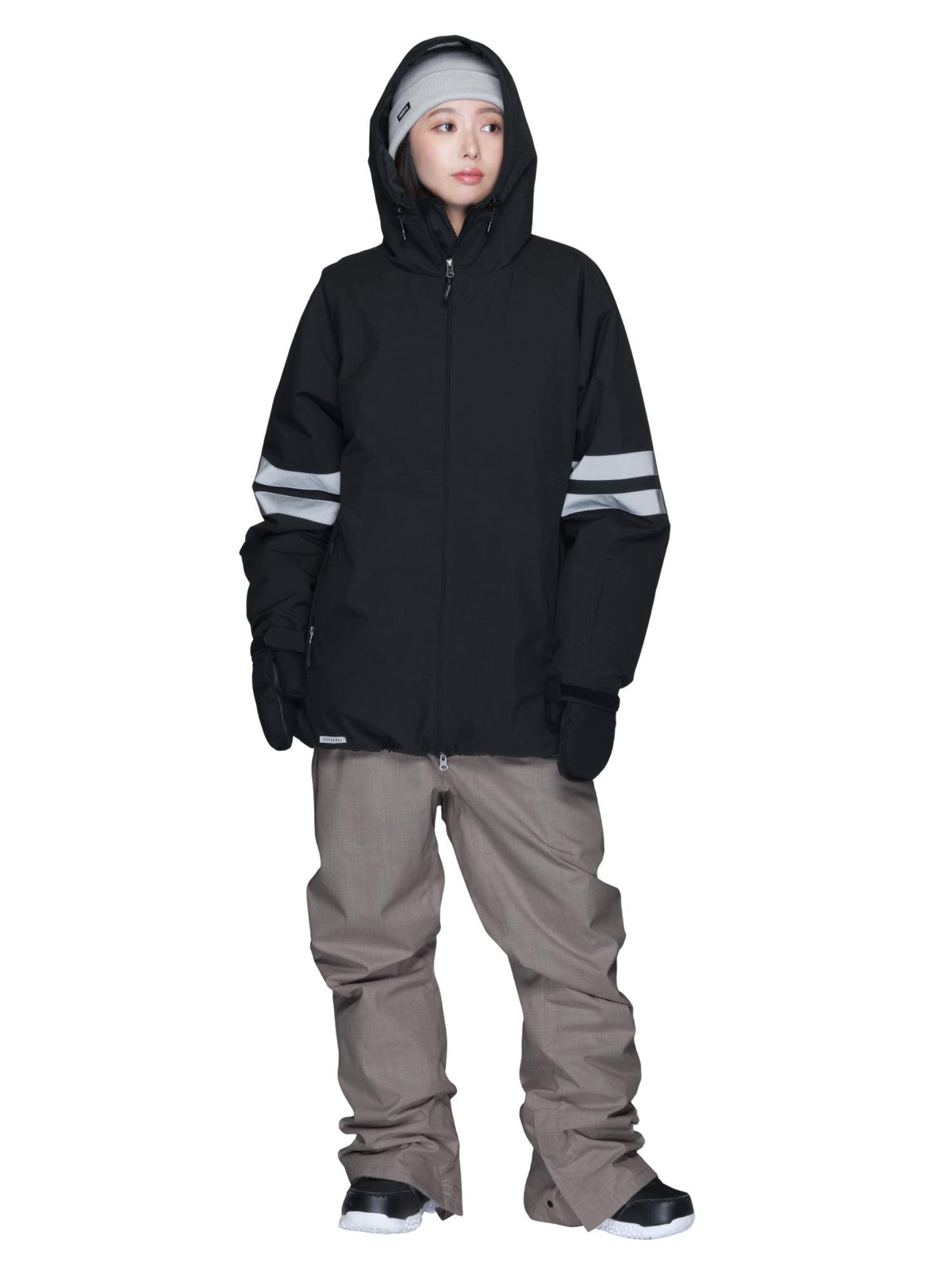 라인 리플렉터 상하 세트 스노우 보드웨어 여성 ICEPARDAL ISET-52