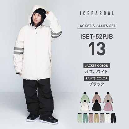 Pullover Top and Bottom Set Snowboard Wear Women's ICEPARDAL ISET-55