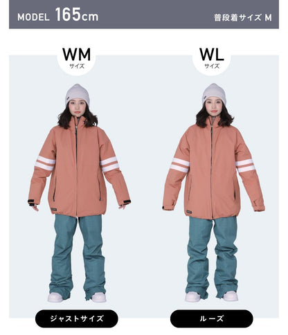 Line Reflector Top and Bottom Set Snowboard Wear Women's ICEPARDAL ISET-52