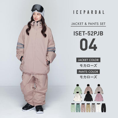 Pullover Top and Bottom Set Snowboard Wear Women's ICEPARDAL ISET-55