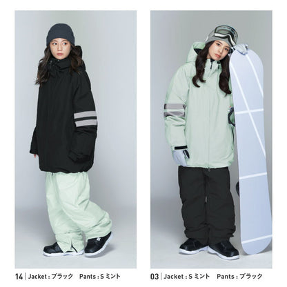Pullover Top and Bottom Set Snowboard Wear Women's ICEPARDAL ISET-55