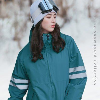 라인 리플렉터 상하 세트 스노우 보드웨어 여성 ICEPARDAL ISET-52