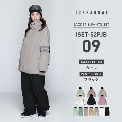 Pullover Top and Bottom Set Snowboard Wear Women's ICEPARDAL ISET-55