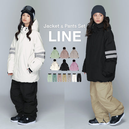 Pullover Top and Bottom Set Snowboard Wear Women's ICEPARDAL ISET-55