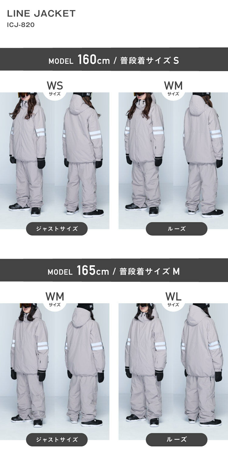 Reflector Jacket Snowboard Wear Women's ICEPARDAL ICJ-820 