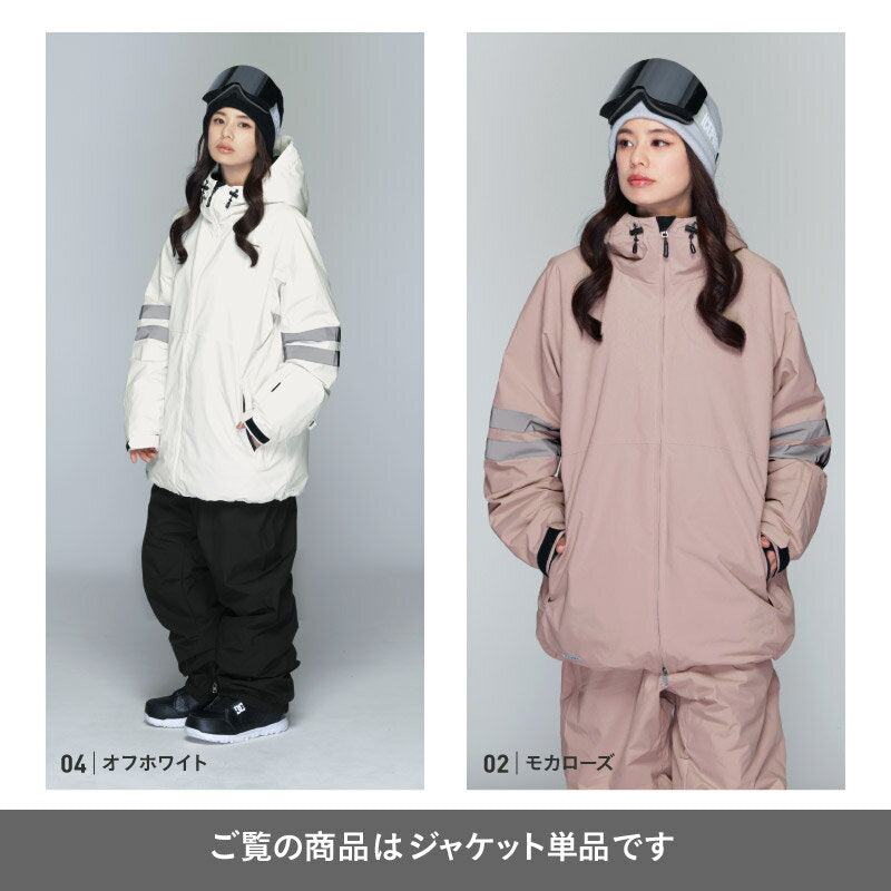 スノーボードウェア レディース ジャケット単品 ルーズシルエット