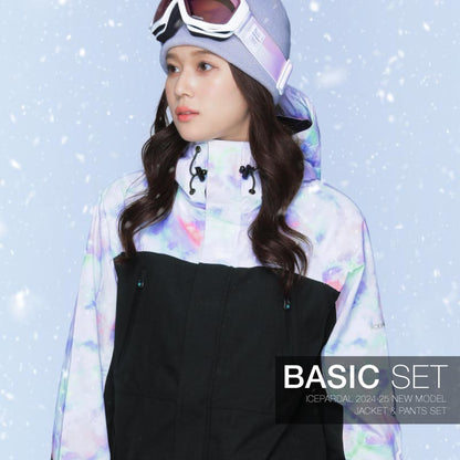 Quilted snowboard wear ladies ski wear board wear snowboard wear top and bottom set snowboard wear snowboard snowboard ski snowboard wear snow wear jacket pants big wear men kids discount IS-24 