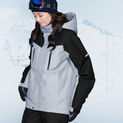 Stretch ski top and bottom set skiwear Ladies ICEPARDAL ICSKI-827 