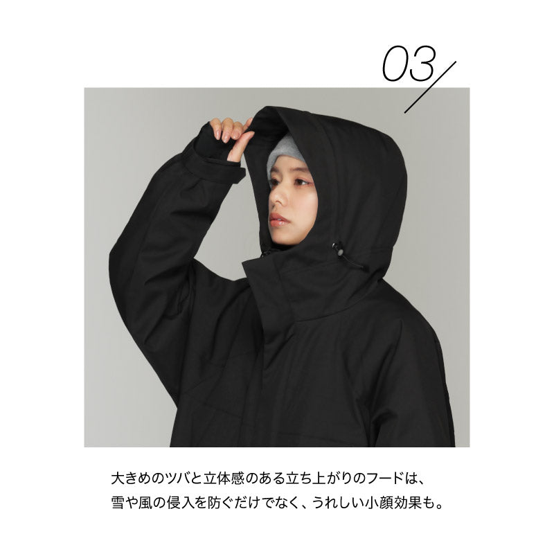 スノーボードウェア レディース 上下セット 体型カバー 美シルエット