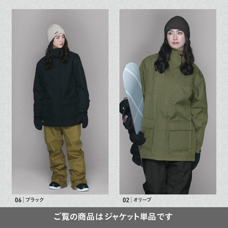 スノーボードウェア レディース ジャケット単品 ルーズシルエット