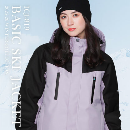 スキーウェア レディース ジャケット単品 レギュラーシルエット 伸縮性 中綿入り 撥水 防寒 25-26モデル ICEPARDAL/アイスパーダル ICJ-819