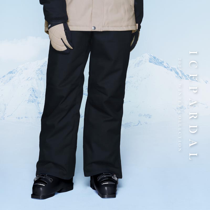 スキーウェア レディース パンツ単品 レギュラーシルエット伸縮性 中綿入り 撥水 防寒 25-26モデル ICEPARDAL/アイスパーダル ICP-837W