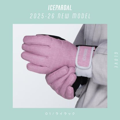 スノーボード グローブ レディース スノボ スキー スノー 手袋 5本指 防水 防寒 撥水 防風 ICEPARDAL/アイスパーダル IGB-86 [メール便対応]