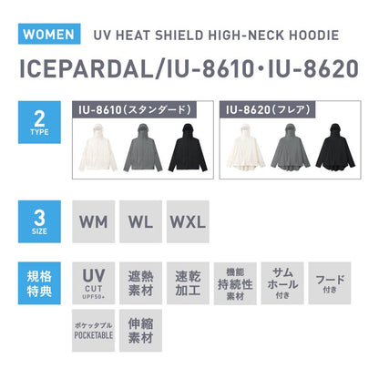 메쉬 러쉬 가드 파커 여성 iCEPARDAL IM-810 