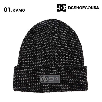 DC SHOES/ディーシー メンズ ニット帽 SIGHT BEANIE 2024SNOW ADYHA04216 スノーボード スキー スノボ 防寒 ビーニー ニットキャップ リフレクティブヤーン ロゴ 正規品 男性用【メール便発送 24FW-05】