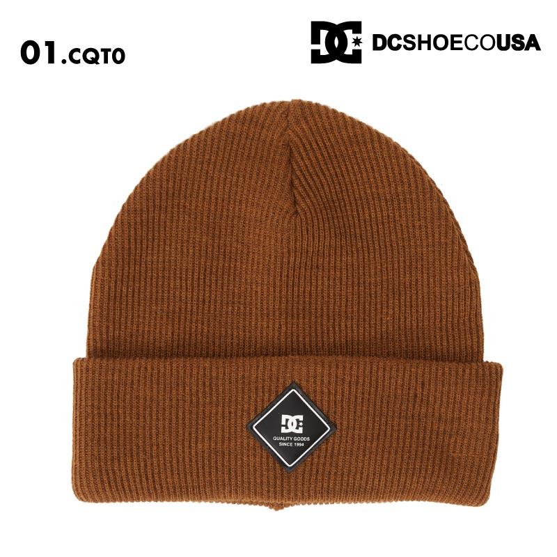 DC SHOES/ディーシー メンズ ニット帽 LABEL BEANIE 2024SNOW DBE243923 スノーボード スキー スノボ 防寒 ビーニー ニットキャップ リブニット ロゴ 正規品 男性用【メール便発送 24FW-05】