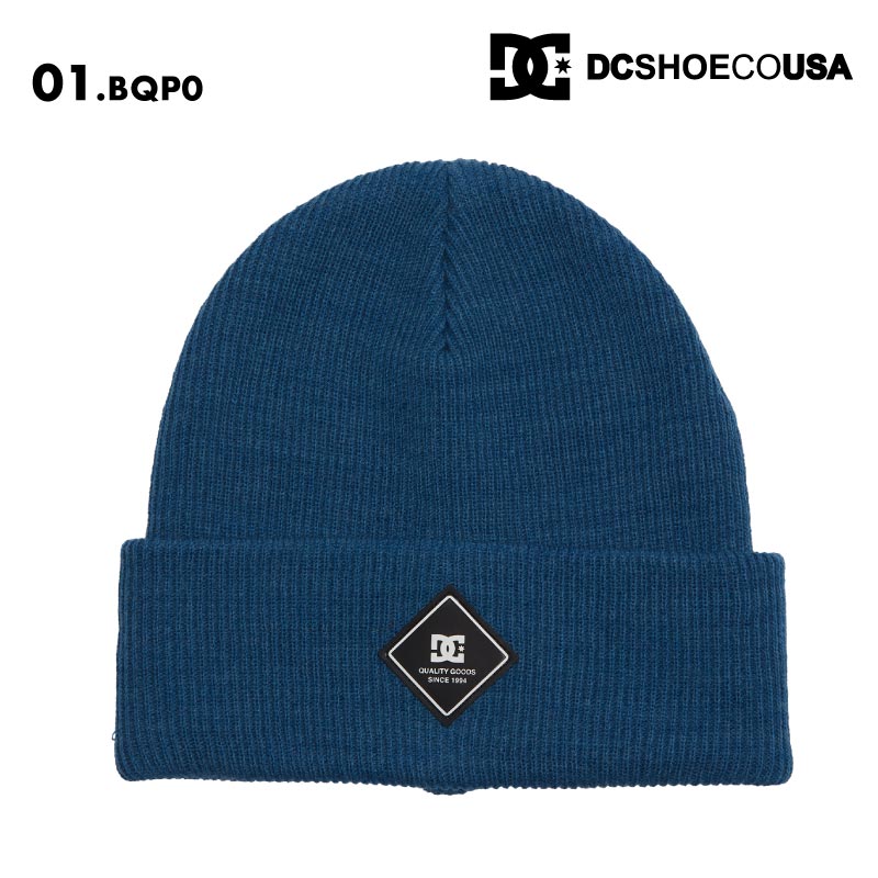 DC SHOES/ディーシー キッズ ジュニア ニット帽 LABEL YOUTH BEANIE 2024SNOW KBE243932 スノーボード スキー スノボ 防寒 ビーニー ニットキャップ リブニット シンプル ロゴ 正規品 ジュニア 子供用 こども用 男の子用 女の子用【メール便発送 24FW-05】