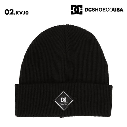 DC SHOES/ディーシー キッズ ジュニア ニット帽 LABEL YOUTH BEANIE 2024SNOW KBE243932 スノーボード スキー スノボ 防寒 ビーニー ニットキャップ リブニット シンプル ロゴ 正規品 ジュニア 子供用 こども用 男の子用 女の子用【メール便発送 24FW-05】