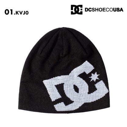 DC SHOES/ディーシー メンズ ニット帽 BIG STAR 2 2024 FALL DBE244222 ニットキャップ ビーニー 薄手 リブニット生地 秋冬 防寒 おしゃれ ロゴ 帽子 男性用【メール便発送 24FW-02】