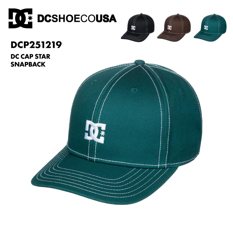 DC SHOES/ディーシー メンズ キャップ DC CAP STAR SNAPBACK 2025 SPRING DCP251219 帽子 ぼうし 紫外線対策 ベースボールキャップ サイズ調整 無地 シンプル ロゴ ブランド 正規品 男性用