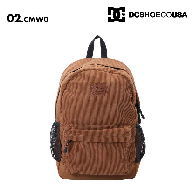 DC SHOES/ディーシー メンズ バックパック BACKSIDER CORD 2024 FALL DBP244208 リュック 鞄 かばん ザック 25L コーデュロイ 秋冬 メッシュポケット 通勤 通学