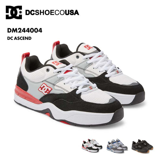 DC SHOES/ディーシー メンズ スケートボード シューズ DC ASCEND 2024 FALL DM244004 靴 運動靴 軽量 スニーカー スケシュー クッション スケボー ローカット ブランド 男性用