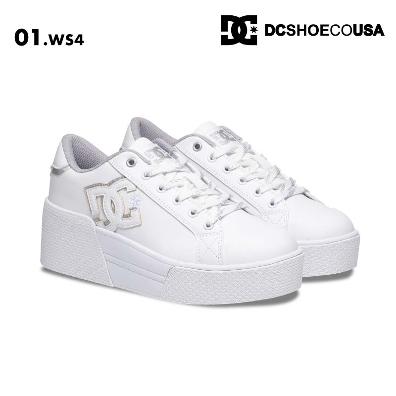 DC SHOES/ディーシー レディース シューズ CHELSEA LITE WEDGE 2024 FALL DW244601 靴 くつ ウェッジソール 軽量 疲れにくい コーデュロイロゴ 美脚効果 女性用