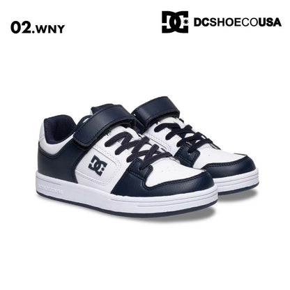 DC SHOES/ディーシー キッズ スケートボード シューズ MANTECA 4 V SN 2024 FALL DK244001 靴 運動靴 こども スケボー スケシュー 耐摩耗 履きやすい 脱ぎやすい メッシュライナー 男の子