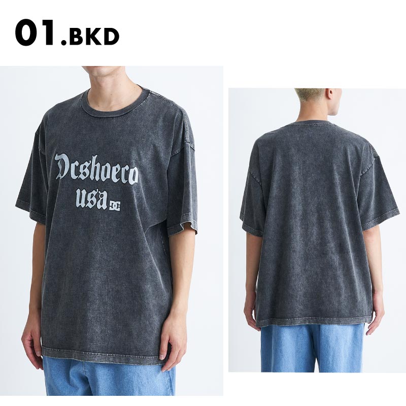 DC SHOES/ディーシー メンズ 半袖 Tシャツ 24 MAJESTIC SS 2024 SUMMER DST242014 ドロップショルダー ヴィンテージ調 ビッグシルエットシルエット ビッグシルエット カットソー 大きめ 大きい ブランド 正規品 男性用