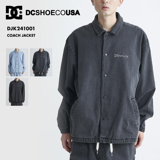 DC SHOES/ディーシー メンズ コーチジャケット 24 COACH JACKET SPRING DJK241001 カジュアル トレンド ゆったり ドロップショルダー オーバーサイズ ブランド おしゃれ ギフト プレゼント 男性用