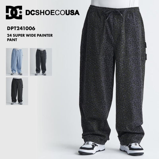 DC SHOES/ディーシー メンズ スケートボードパンツ 24 SUPER WIDE PAINTER PANT DPT241006 スーパーワイドシルエット ウエストゴム 大きめ 人気 ブランド おしゃれ ギフト プレゼント 男性用