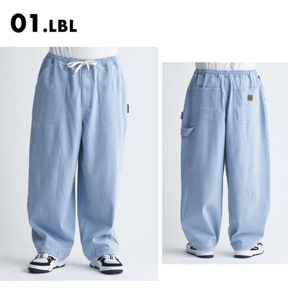 DC SHOES/ディーシー メンズ スケートボードパンツ 24 SUPER WIDE PAINTER PANT DPT241006 スーパーワイドシルエット ウエストゴム 大きめ 人気 ブランド おしゃれ ギフト プレゼント 男性用