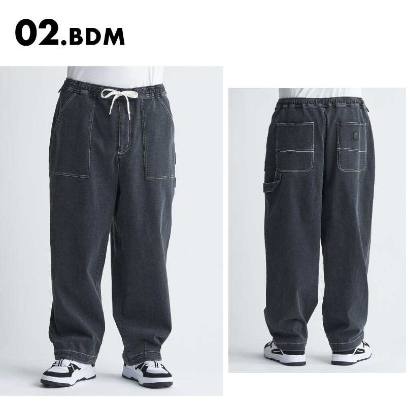 DC SHOES/ディーシー メンズ スケートボードパンツ 24 SUPER WIDE PAINTER PANT DPT241006 スーパーワイドシルエット ウエストゴム 大きめ 人気 ブランド おしゃれ ギフト プレゼント 男性用