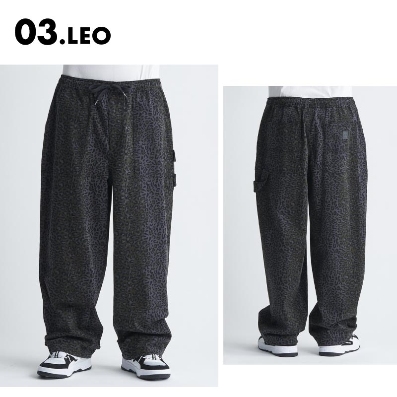 DC SHOES/ディーシー メンズ スケートボードパンツ 24 SUPER WIDE PAINTER PANT DPT241006 スーパーワイドシルエット ウエストゴム 大きめ 人気 ブランド おしゃれ ギフト プレゼント 男性用