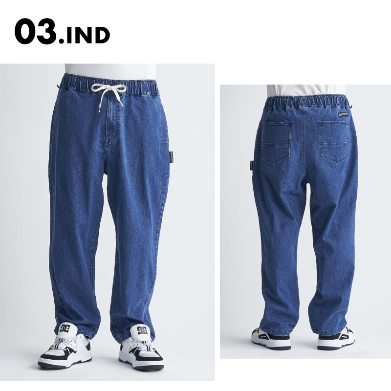 DC SHOES/ディーシー メンズ スケートボードパンツ 24 WIDE PANT SPRING 2024 DPT241007 ストレッチ氏 ワイドシルエット シンプル ウエストゴム 人気 ブランド おしゃれ ギフト プレゼント 男性用