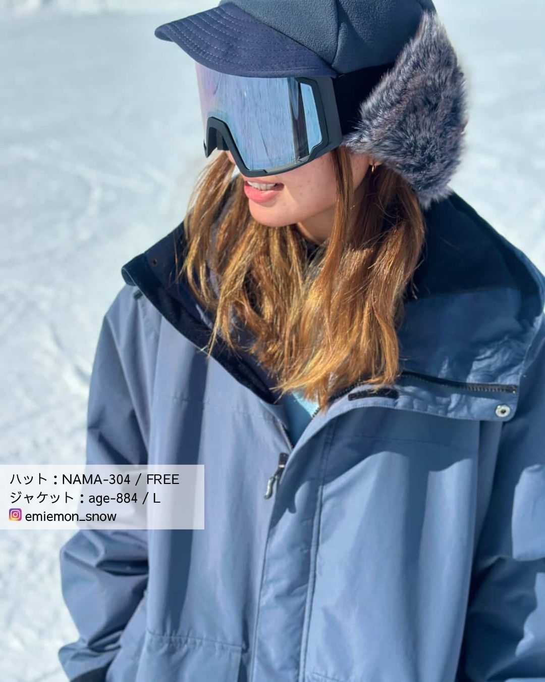 フラップキャップ スノーボード メンズ レディース スキー 帽子 飛行帽 耳付き 耳当て 防寒 保温 雪 アウトドア namelessage/ネームレスエイジ NAMA-304 [メール便OK]