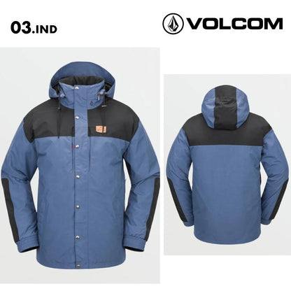 VOLCOM/ボルコム メンズ GORE-TEX スノージャケット LONGO GORE-TEX JACKET 2025 SNOW G0652505 スノーボード スキー ウインタースポーツ 防寒 スノボウェア スキーウェア アウター バギーフィット ゴーグルポケット ノイズポケット 男性用