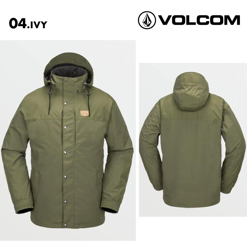 VOLCOM/ボルコム メンズ GORE-TEX スノージャケット LONGO GORE-TEX JACKET 2025 SNOW G0652505 スノーボード スキー ウインタースポーツ 防寒 スノボウェア スキーウェア アウター バギーフィット ゴーグルポケット ノイズポケット 男性用