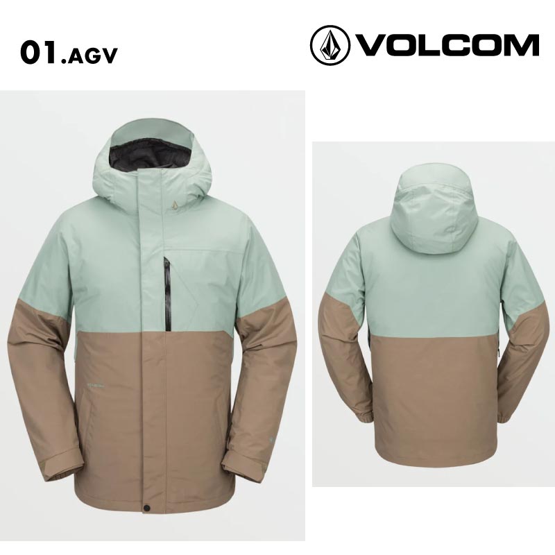 VOLCOM/ボルコム メンズ GORE-TEX スノージャケット L GORE-TEX JACKET 2025 SNOW G0652506 スノーボード スキー ウインタースポーツ 防寒 スノボウェア スキーウェア アウター リラックスフィット ゴーグルポケット ノイズポケット 男性用