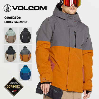 VOLCOM/ボルコム メンズ GORE-TEX スノージャケット L GORE-TEX JACKET 2025 SNOW G0652506 スノーボード スキー ウインタースポーツ 防寒 スノボウェア スキーウェア アウター リラックスフィット ゴーグルポケット ノイズポケット 男性用