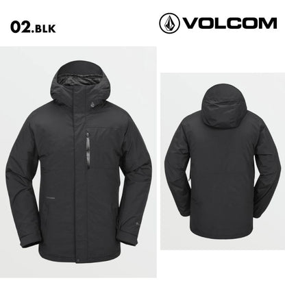 VOLCOM/ボルコム メンズ GORE-TEX スノージャケット L GORE-TEX JACKET 2025 SNOW G0652506 スノーボード スキー ウインタースポーツ 防寒 スノボウェア スキーウェア アウター リラックスフィット ゴーグルポケット ノイズポケット 男性用