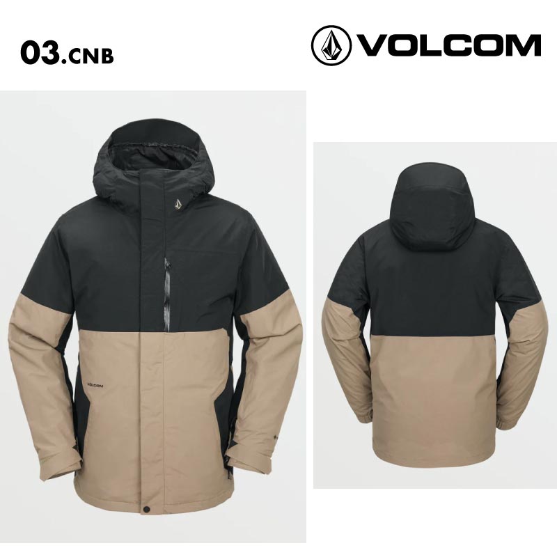 VOLCOM/ボルコム メンズ GORE-TEX スノージャケット L GORE-TEX JACKET 2025 SNOW G0652506 スノーボード スキー ウインタースポーツ 防寒 スノボウェア スキーウェア アウター リラックスフィット ゴーグルポケット ノイズポケット 男性用