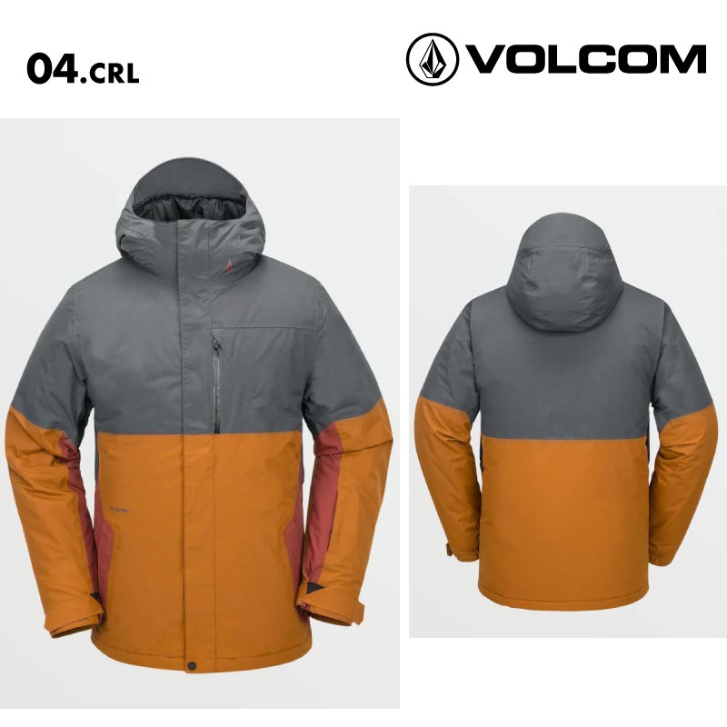 VOLCOM/ボルコム メンズ GORE-TEX スノージャケット L GORE-TEX JACKET 2025 SNOW G0652506 スノーボード スキー ウインタースポーツ 防寒 スノボウェア スキーウェア アウター リラックスフィット ゴーグルポケット ノイズポケット 男性用