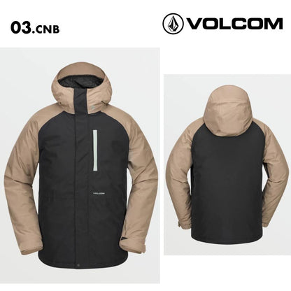 VOLCOM/ボルコム メンズ GORE-TEX スノージャケット DUA GORE-TEX JACKET 2025 SNOW G0652507 スノーボード スキー ウインタースポーツ 防寒 スノボウェア スキーウェア アウター バギーフィット ゴーグルポケット ノイズポケット 男性用