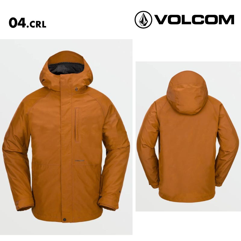 VOLCOM/ボルコム メンズ GORE-TEX スノージャケット DUA GORE-TEX JACKET 2025 SNOW G0652507 スノーボード スキー ウインタースポーツ 防寒 スノボウェア スキーウェア アウター バギーフィット ゴーグルポケット ノイズポケット 男性用